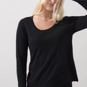 Soma slub basic black tee, medium 🔵